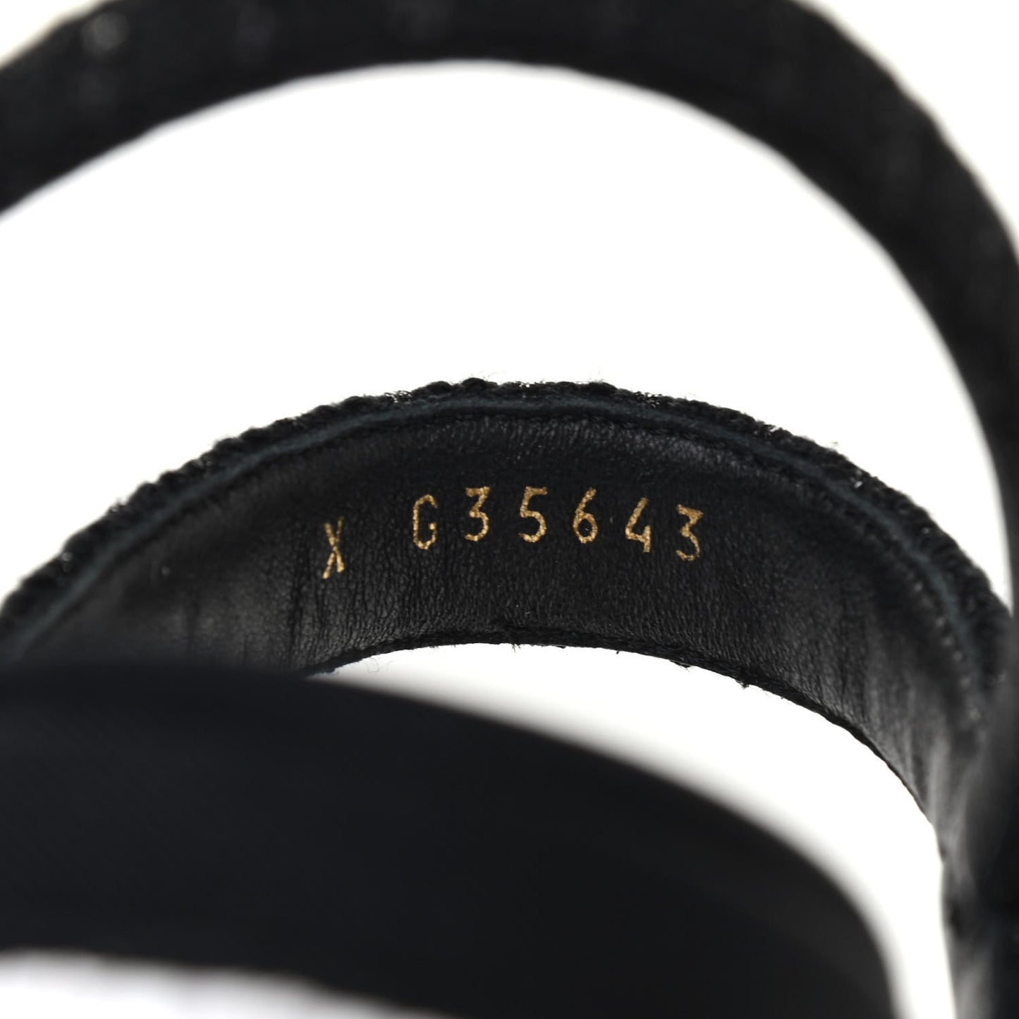 Tweed Chain Platform Sandals 38.5 Black
