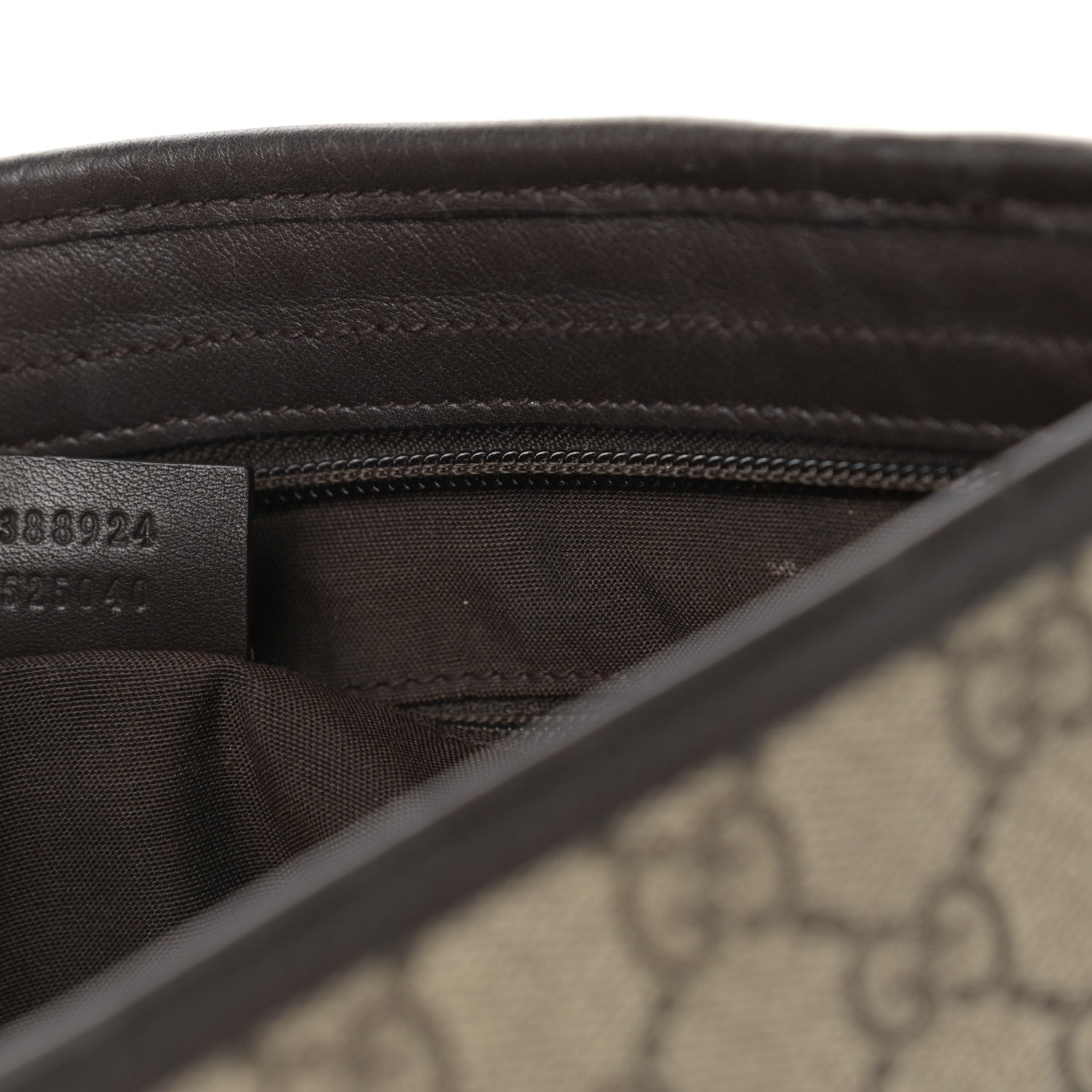 Gucci GG Plus Monogram Medium Flat Messenger Bag Dark Brown 6 of 12