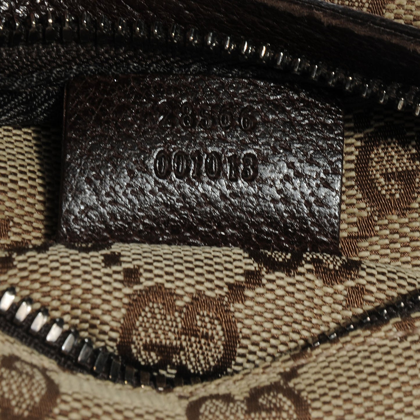 GG Monogram Web Double Pocket Belt Bag Dark Brown