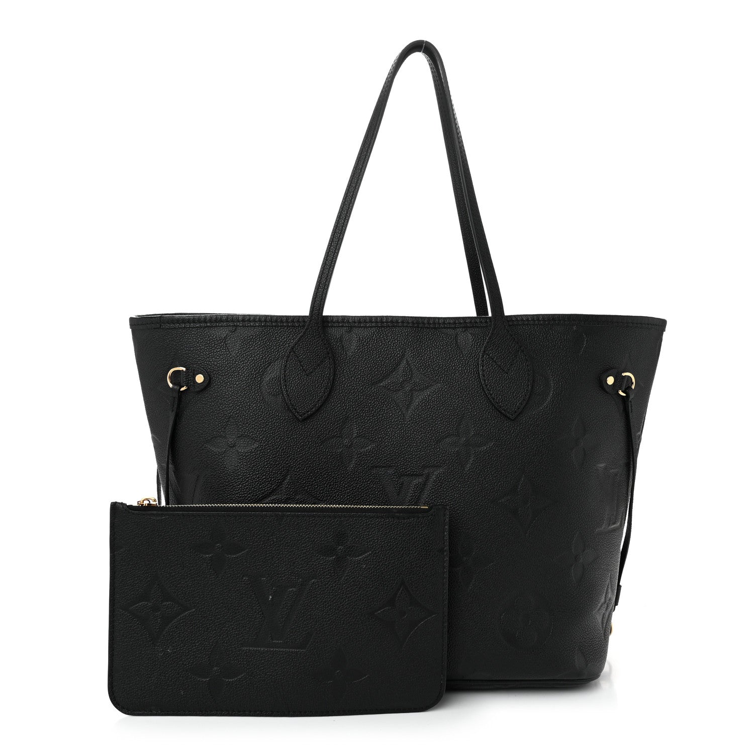 Louis Vuitton Empreinte Monogram Giant Neverfull MM Black 3 of 11