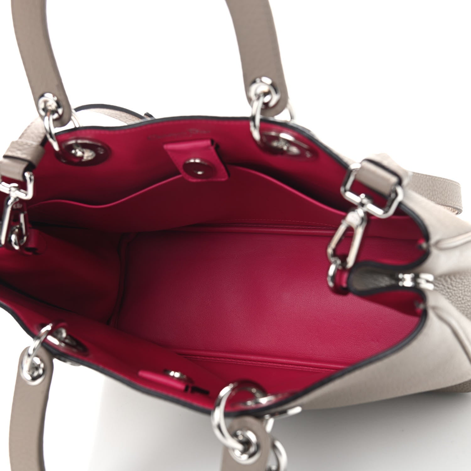 Christian Dior Bullcalf Medium Diorissimo Tote Beige 8 of 10