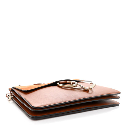 Chloe Suede Calfskin Medium Faye Shoulder Bag Tobacco 4 of 14