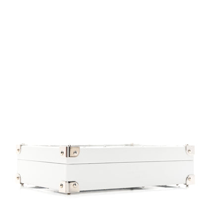 Louis Vuitton Calfskin Mirror Monogram Etched Jewelry Box Trunksu White 5 of 10