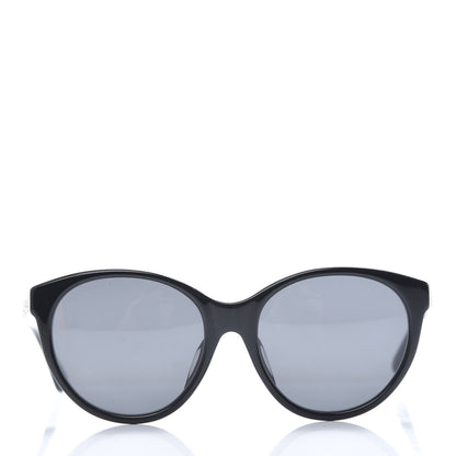 Gucci Round Frame Crystal Sunglasses GG 0419S Black 2 of 8