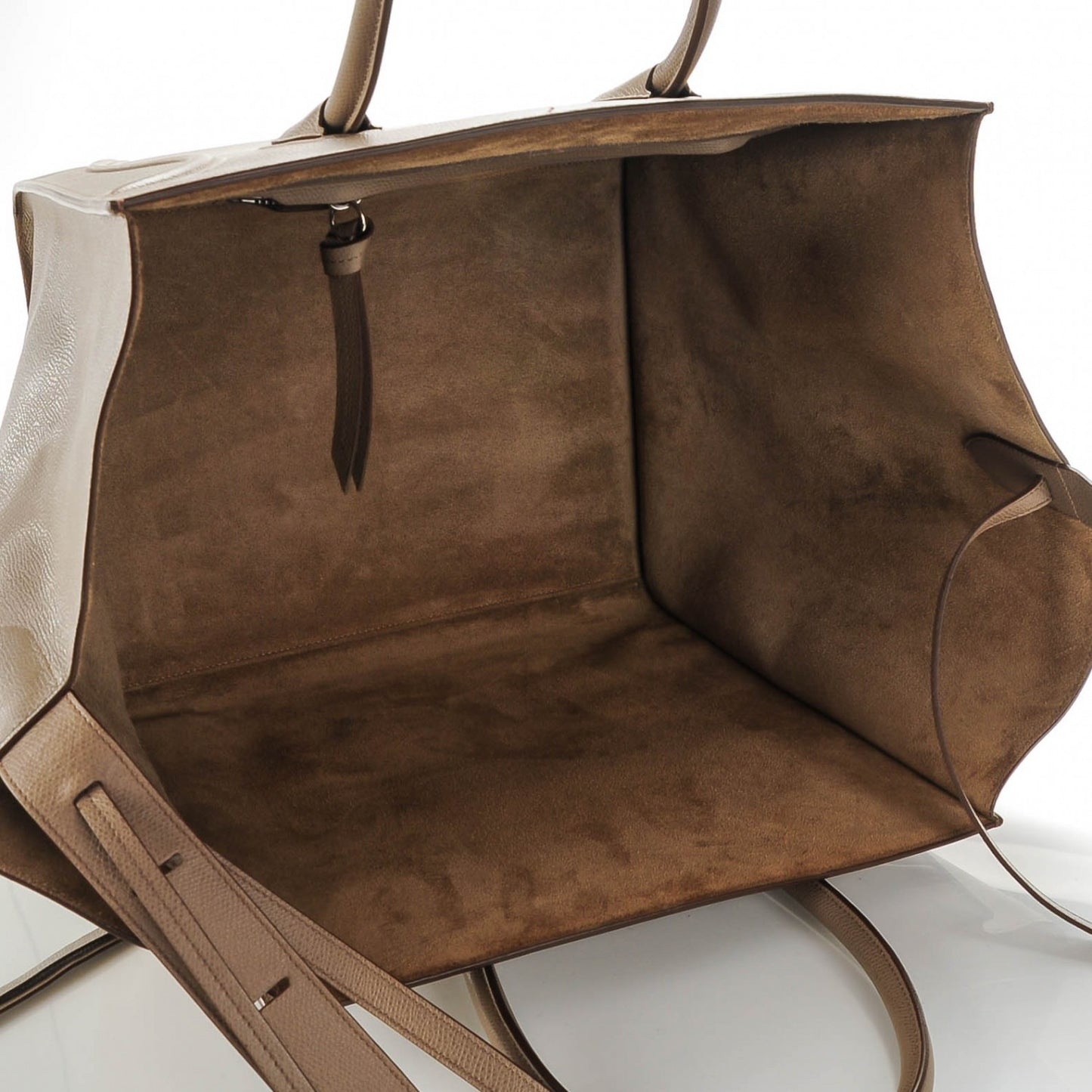 Grained Calfskin Medium Phantom Luggage Taupe