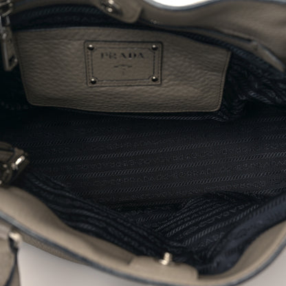 Prada Vitello Daino Side Pocket Tote Argilla 5 of 9