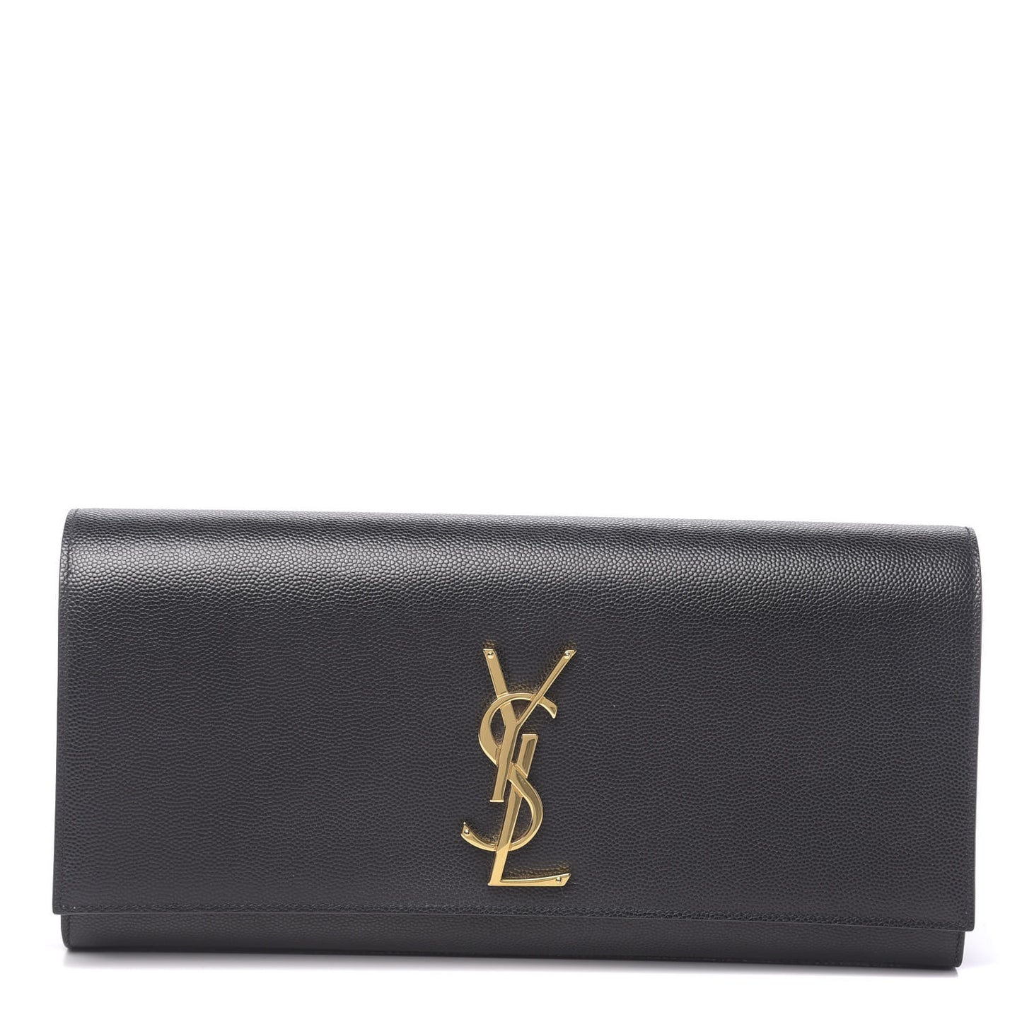 Grain De Poudre Monogram Cassandre Clutch Black