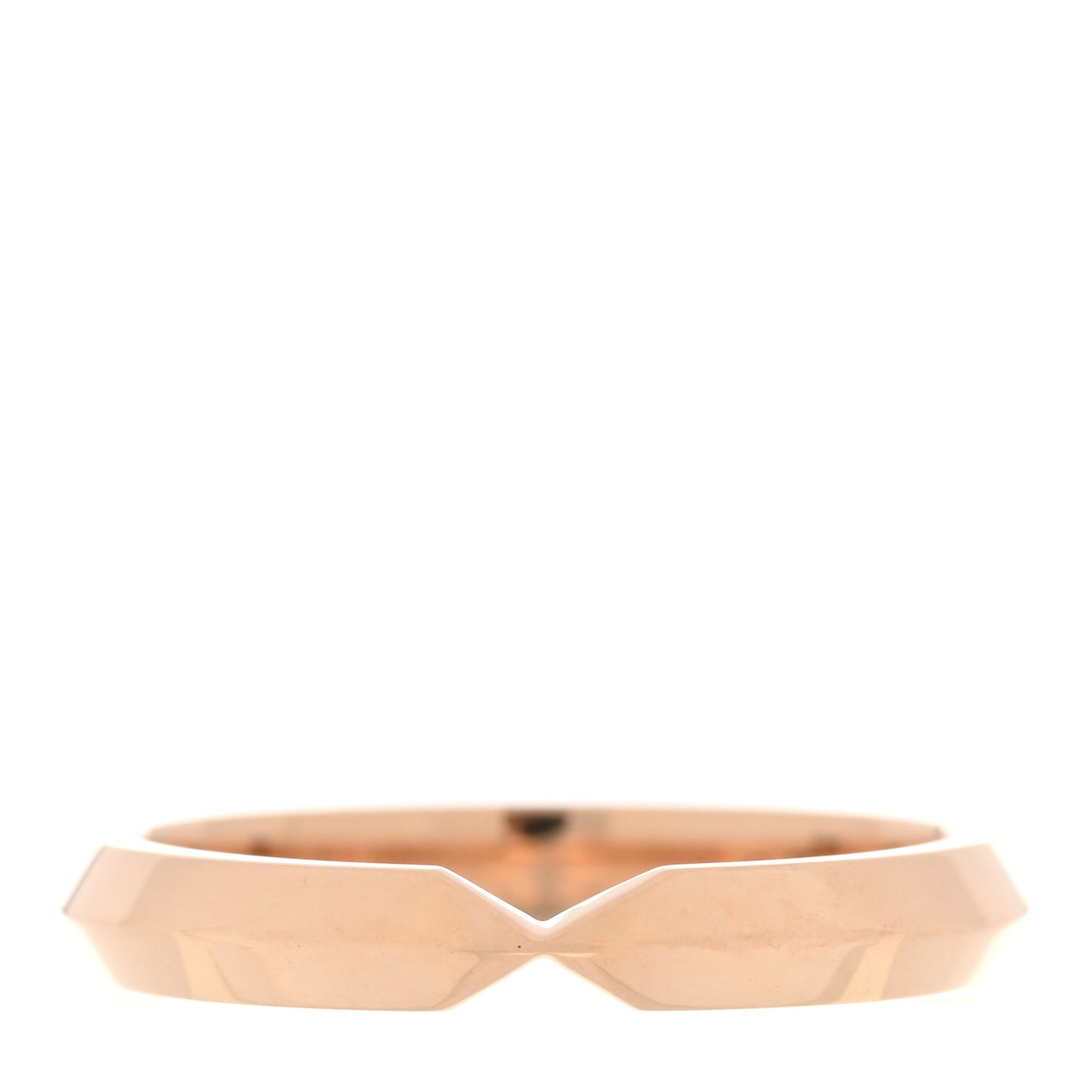 18K Rose Gold Nesting Narrow Band Ring 50 5.25