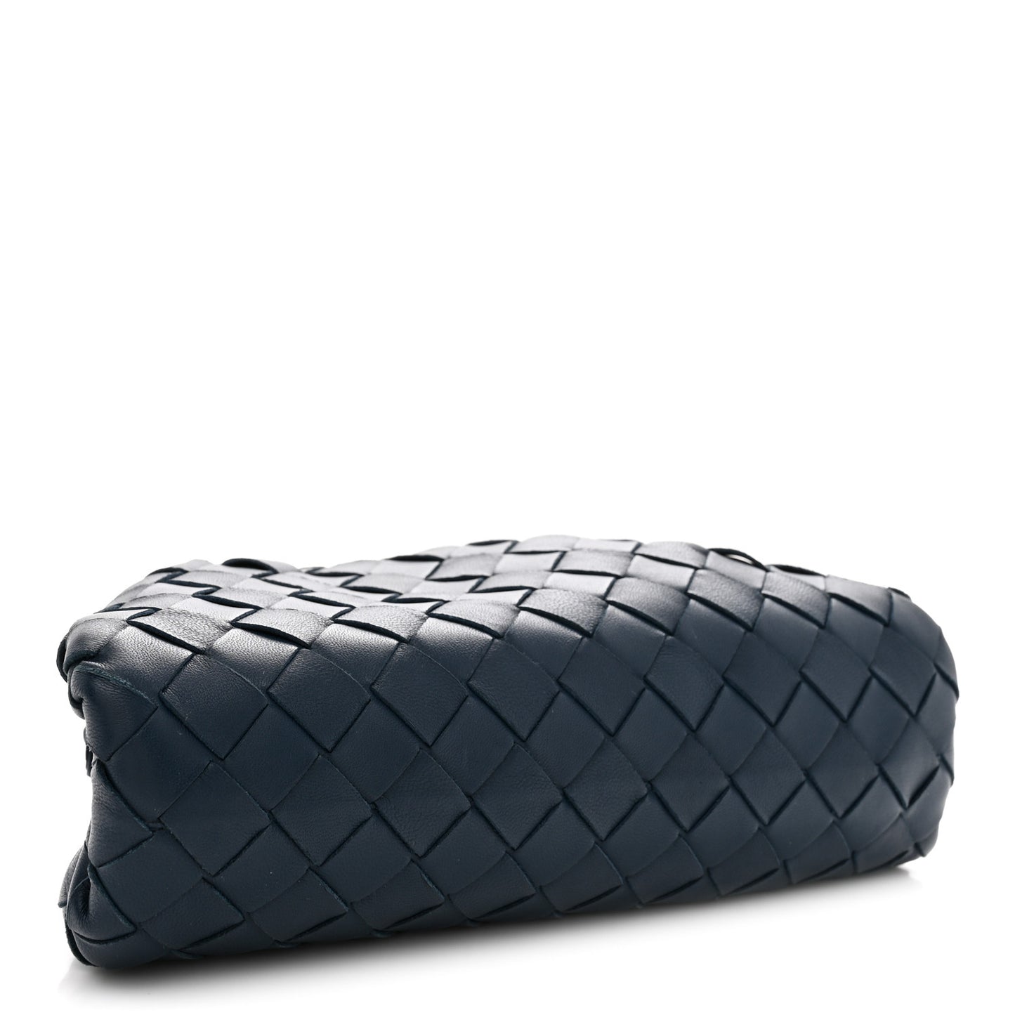 Nappa Intrecciato The Mini Pouch  Deep Blue