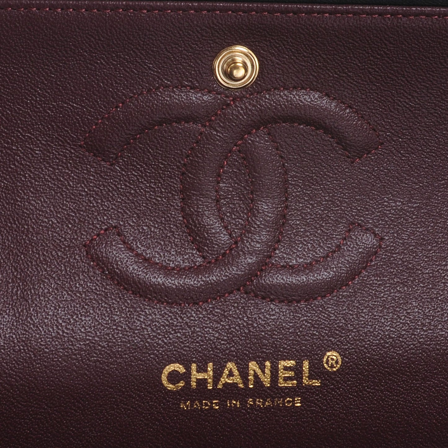 Lambskin Quilted Small Double Flap Black