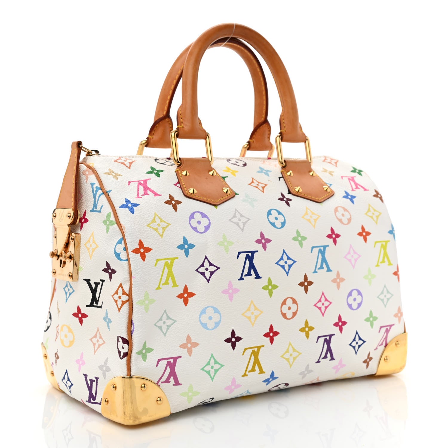 Louis Vuitton Monogram Multicolor Speedy 30 White 3 of 11
