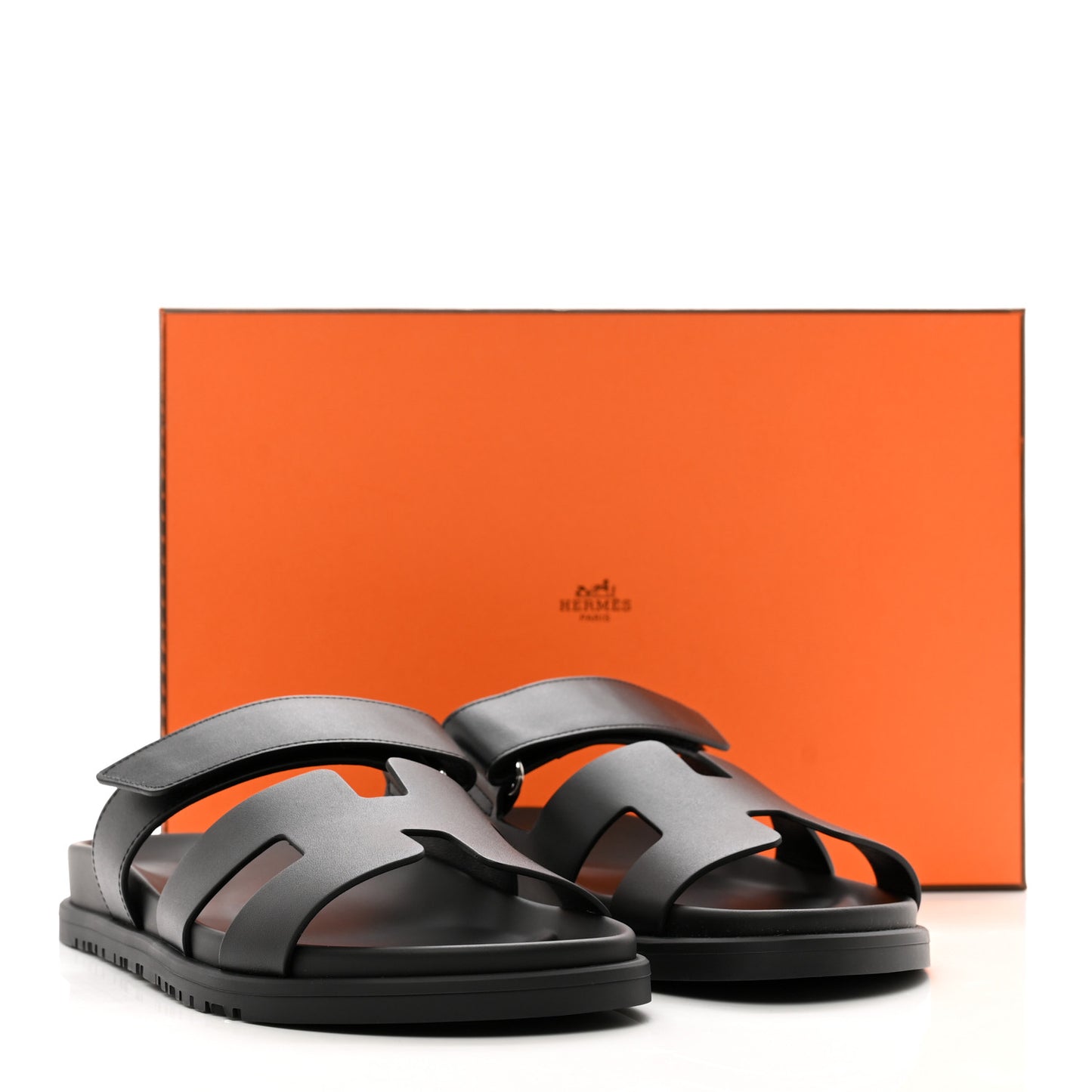Calfskin Womens Chypre Sandals 38.5 Black