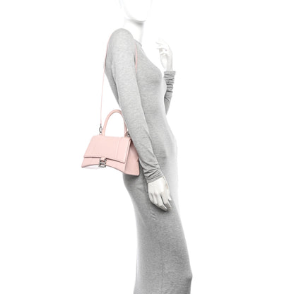 Balenciaga Shiny Box Calfskin Small Hourglass Top Handle Bag Light Rose 2 of 13