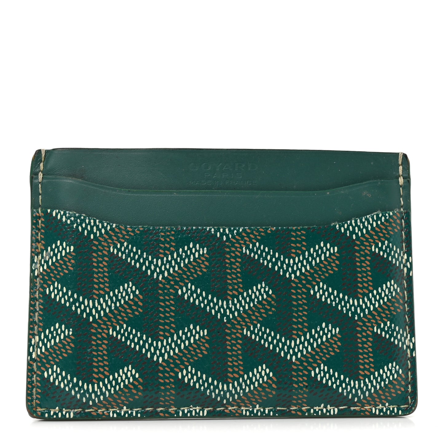 Goyardine Saint Sulpice Card Holder Green
