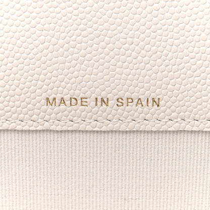 Chanel Caviar Quilted Enamel Coco Casino Flap Card Holder Wallet White 6 of 8