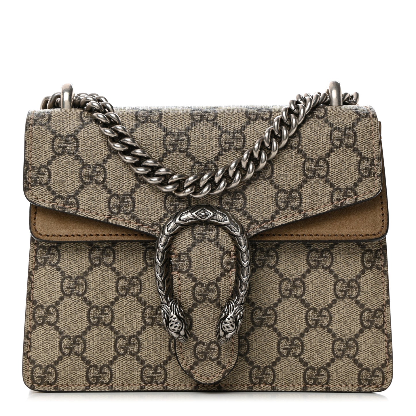 GG Supreme Monogram Mini Dionysus Shoulder Bag Taupe