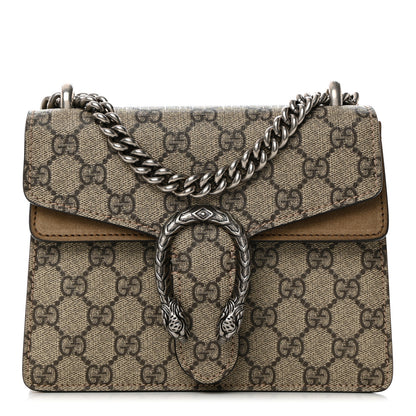 Gucci GG Supreme Monogram Mini Dionysus Shoulder Bag Taupe 1 of 12