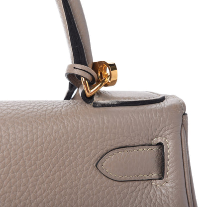 Hermes Togo Kelly Retourne 28 Gris Tourterelle 14 of 14