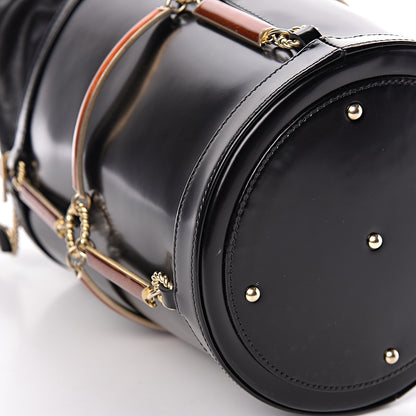 Gucci Lambskin Vinyl Enamel Mini Bucket Bag Black Ruggine 9 of 10