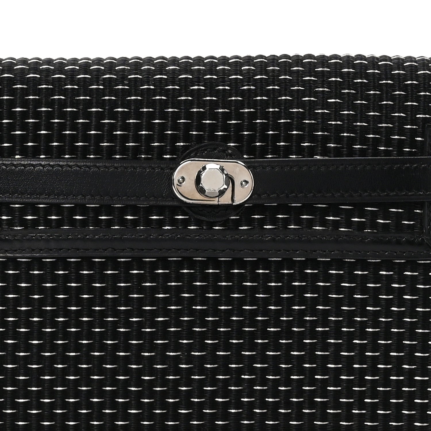 Hermes Crinoline Kelly Crutch Clutch Black 9 of 9