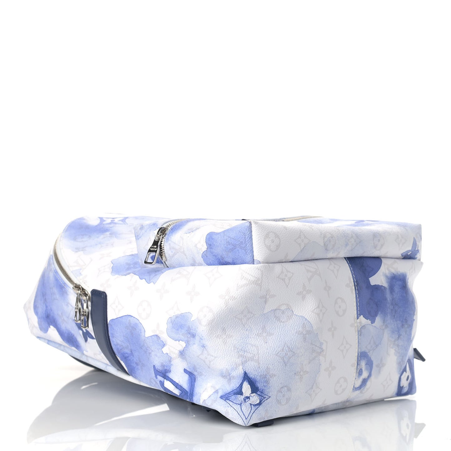 Monogram Watercolor Discovery Backpack Blue