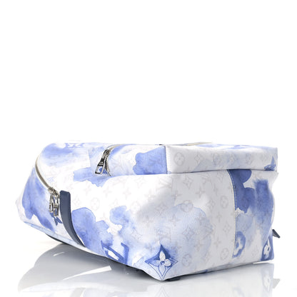 Louis Vuitton Monogram Watercolor Discovery Backpack Blue 3 of 7