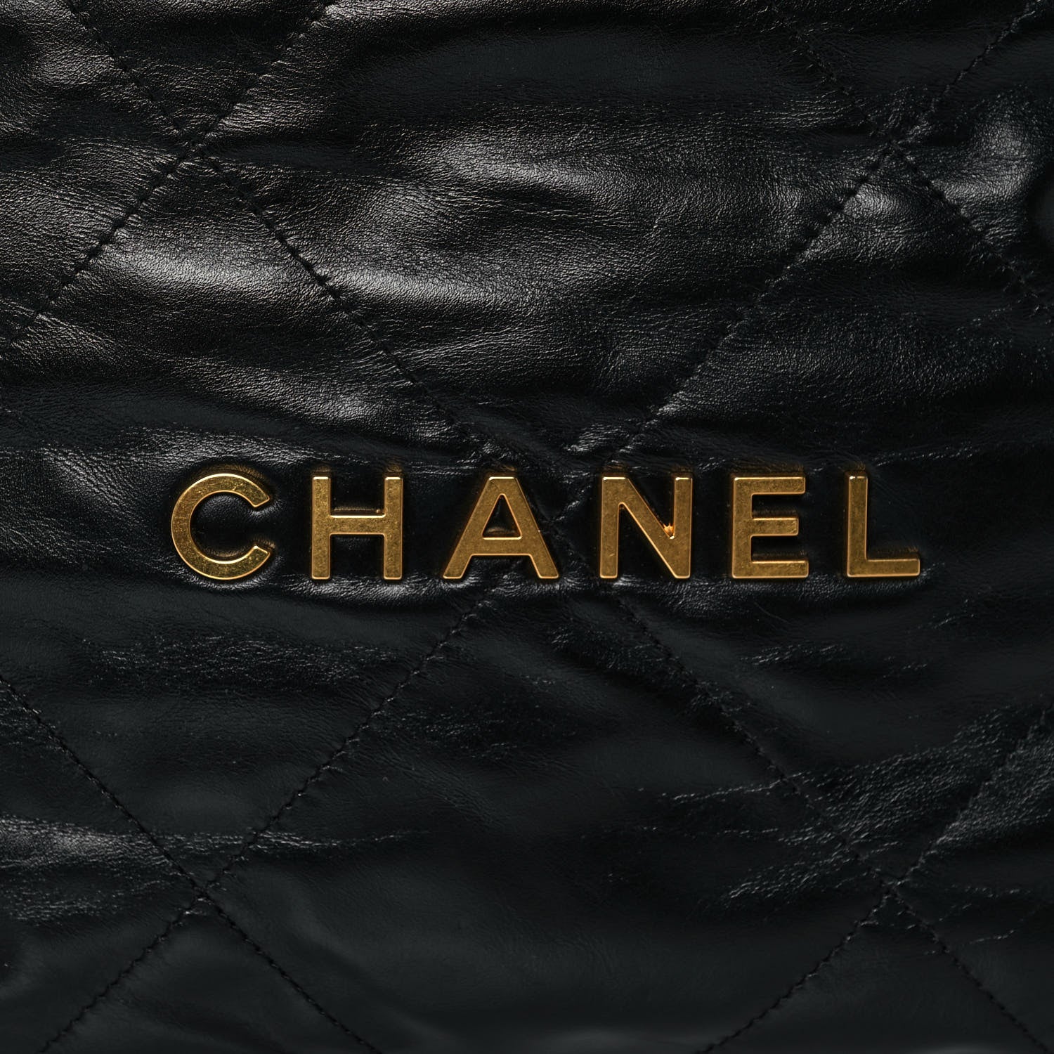 Chanel Shiny Calfskin Quilted Small Chanel 22 Black 9 of 13