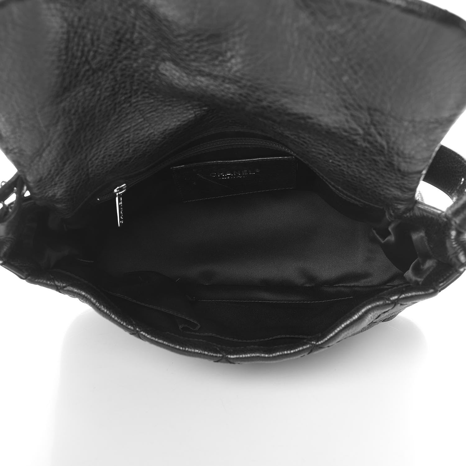 Chanel Glazed Calfskin Stitched On The Road Flap Black 5 of 14