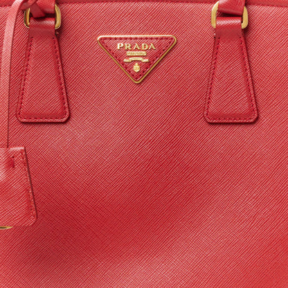 Prada Saffiano Lux Parabole Tote Fuoco 9 of 13