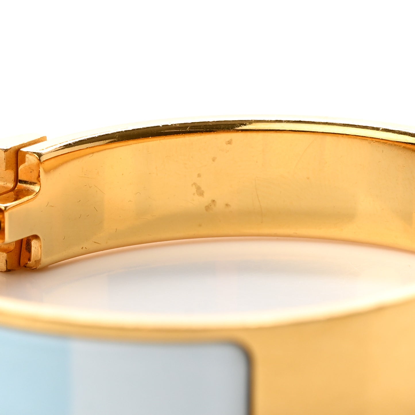 Enamel Narrow Clic Clac H Bracelet PM Rainbow Bleu