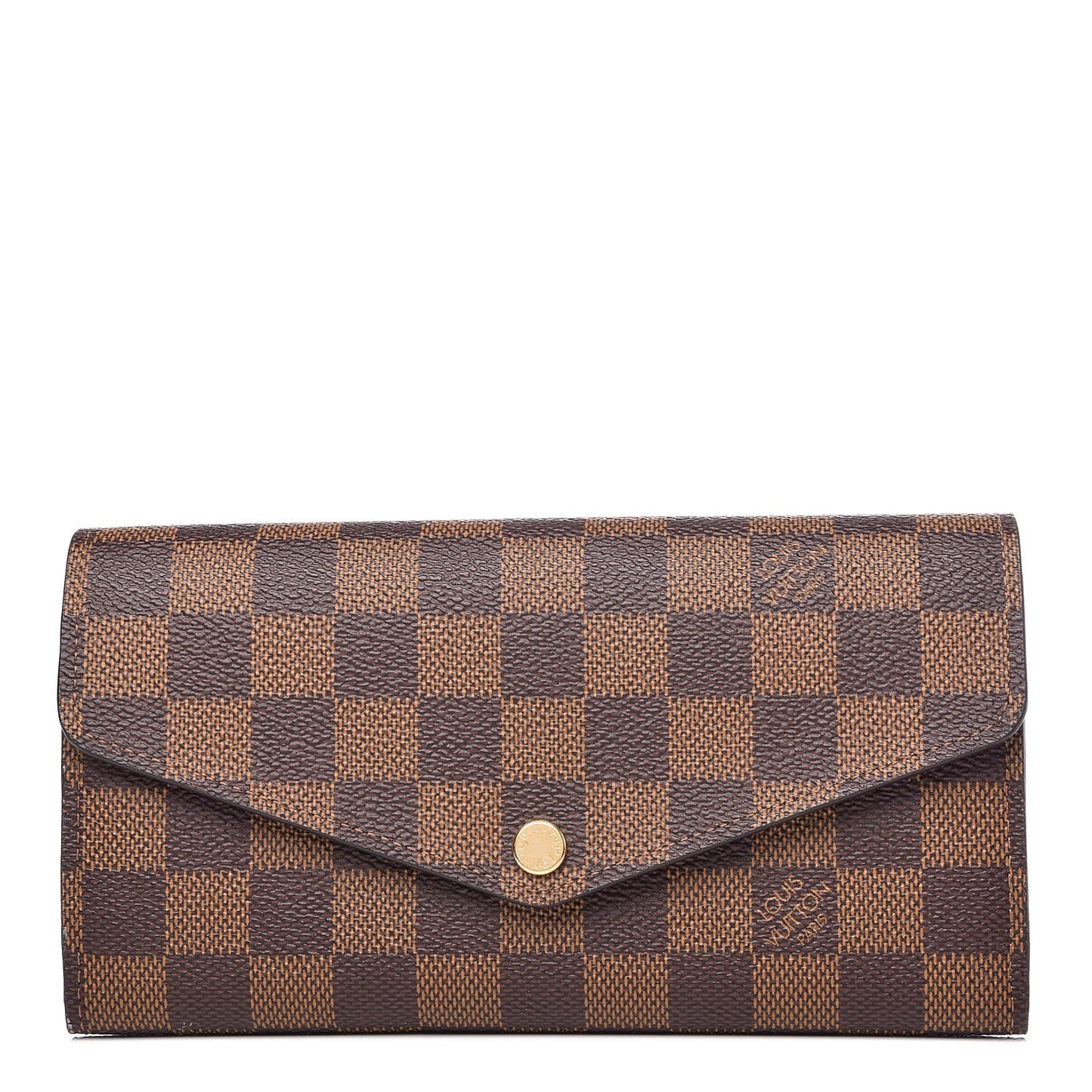 Damier Ebene Sarah Wallet NM Rose Ballerine