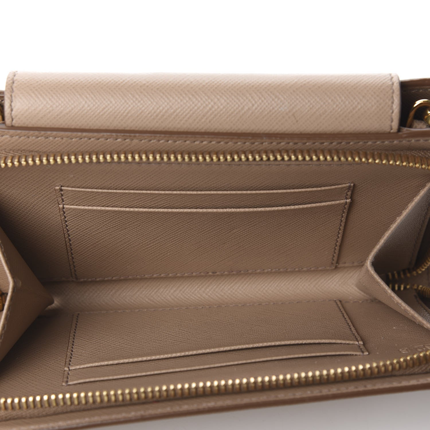 Prada Saffiano Chain Wallet Cammeo 4 of 11