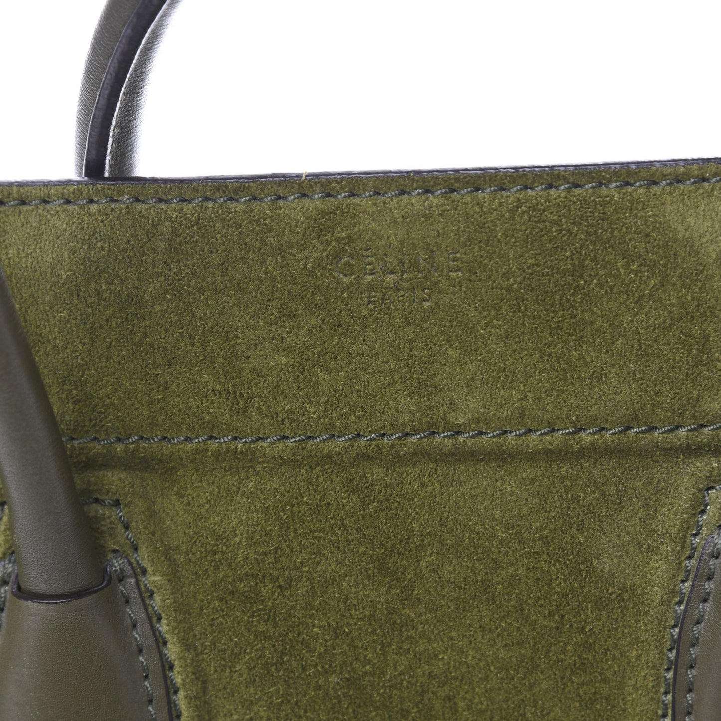 Suede Medium Phantom Luggage Olive