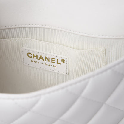 Chanel Lambskin Quilted Small My Precious Flap White 7 of 8