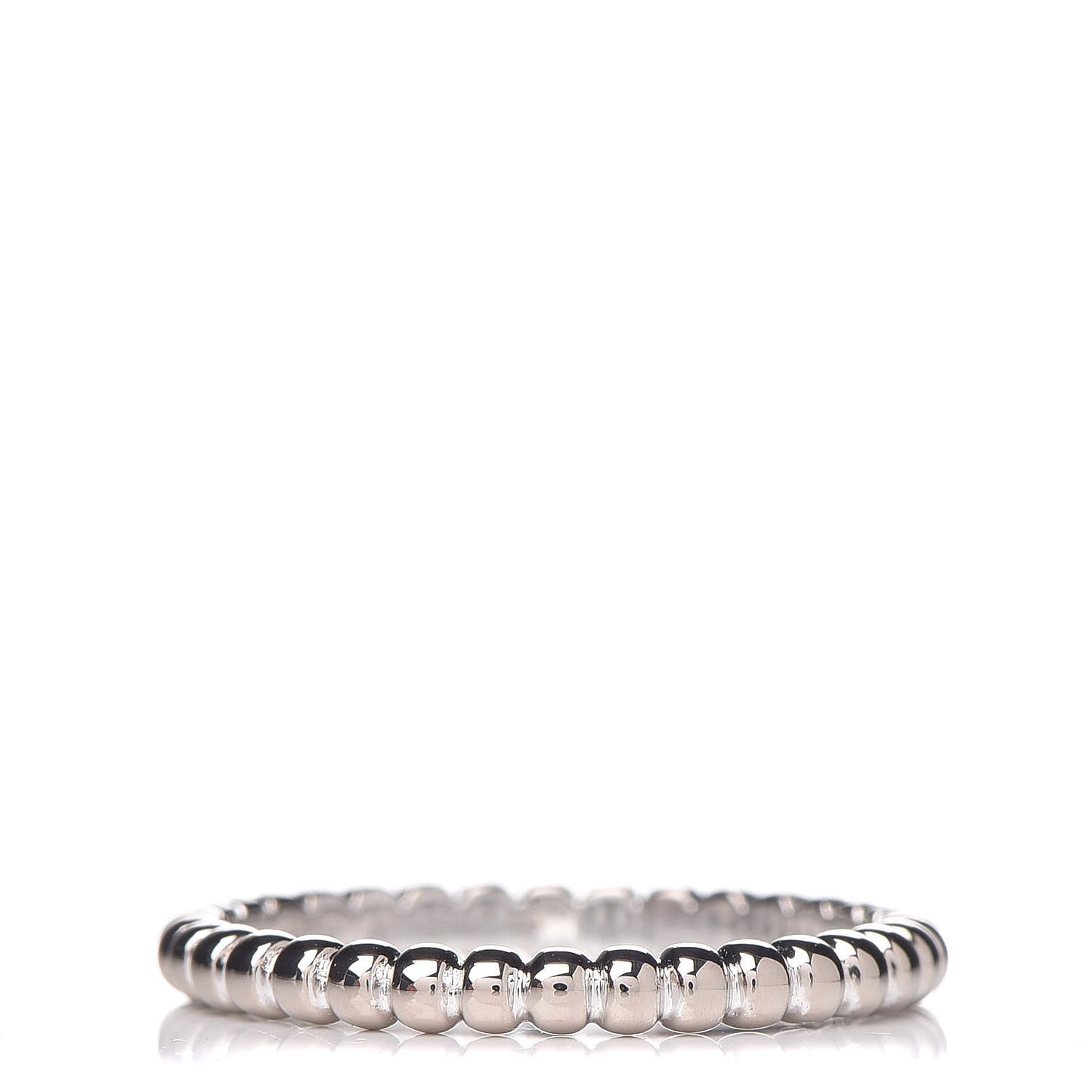 18K White Gold Small Perlee Ring 49 5