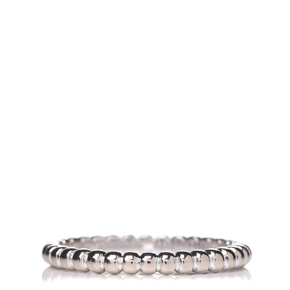 Van Cleef & Arpels 18K White Gold Small Perlee Ring 49 5 1 of 5