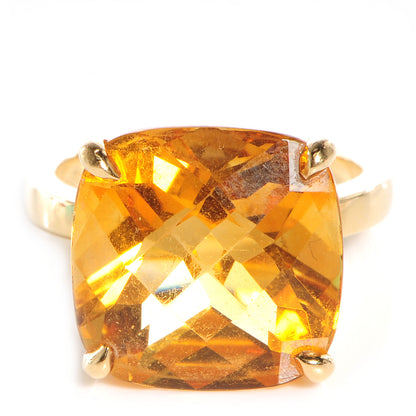 Tiffany 18k Gold Citrine Sparklers Cocktail Ring 5.5 1 of 6