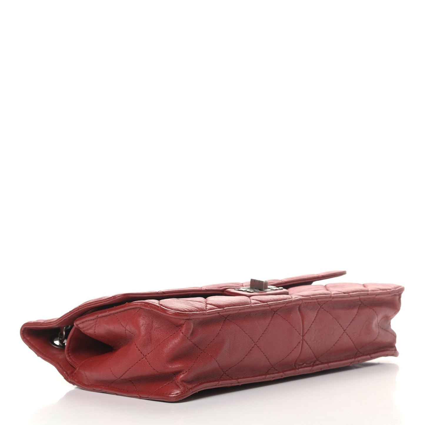 Washed Lambskin Jumbo Take Away Flap Red