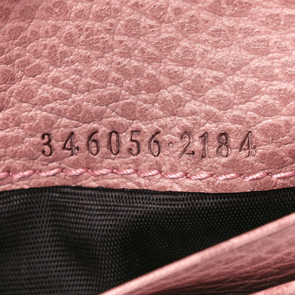 Gucci Monogram Dollar Calfskin Zip Around French Flap Wallet Beige Ebony Soft Pink 9 of 13