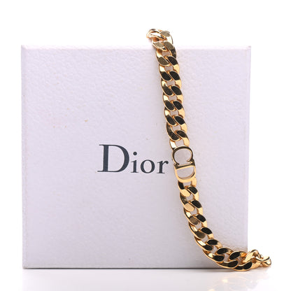 Christian Dior Metal Danseuse Etoile Chain Choker Necklace Gold 5 of 5