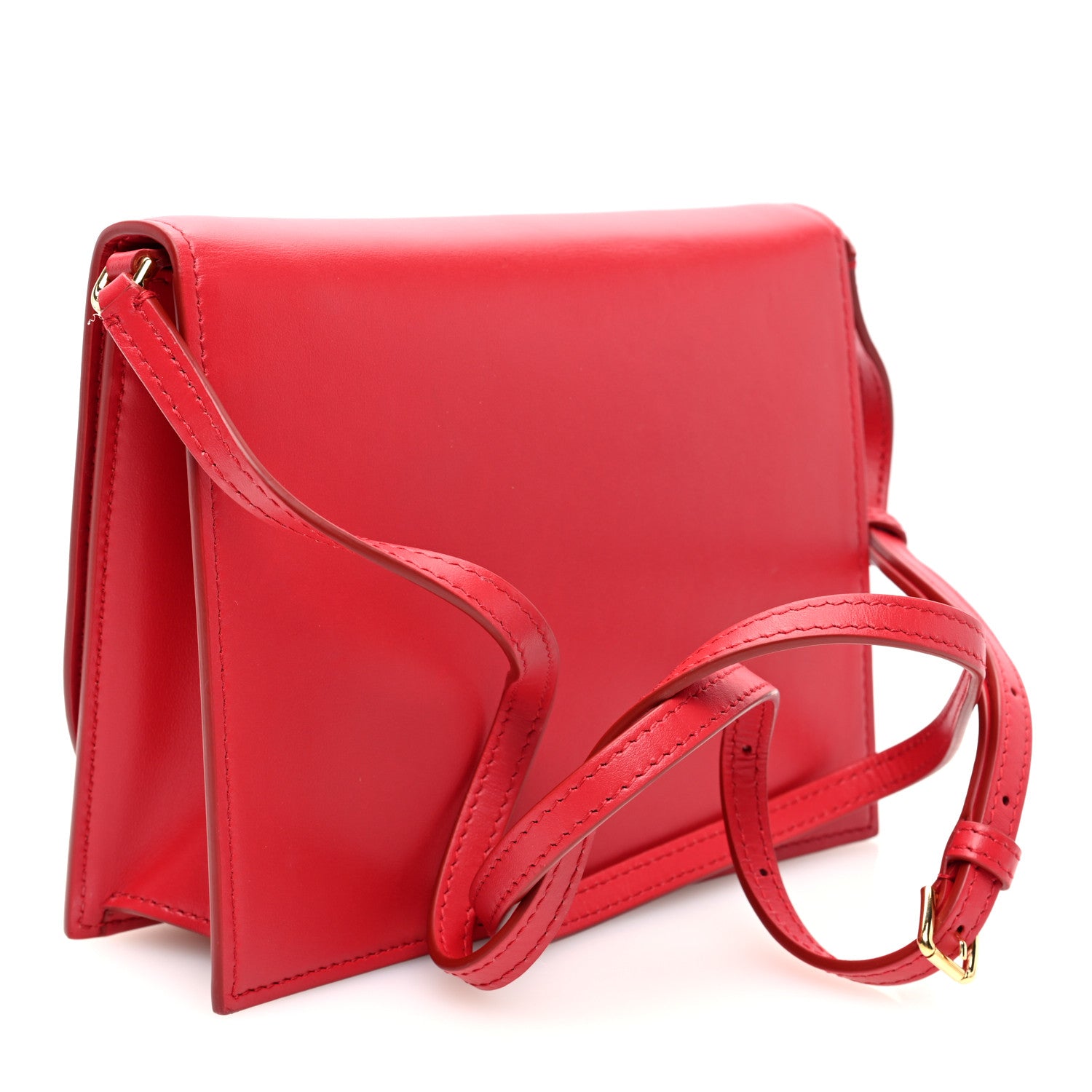 Dolce & Gabbana Calfskin DG Logo Flap Crossbody Bag Red 3 of 10