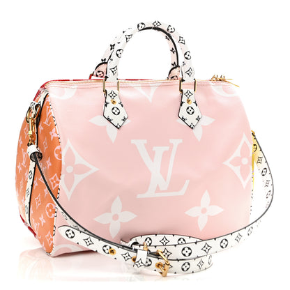 Louis Vuitton Monogram Giant Speedy Bandouliere 30 Rouge 3 of 10