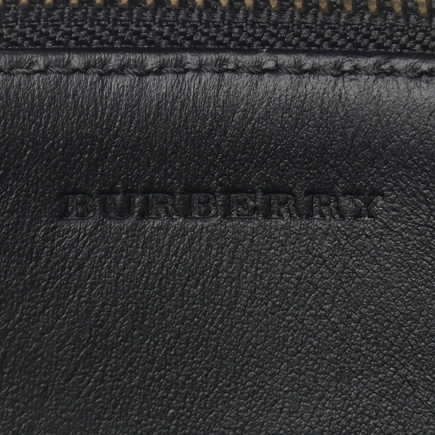 Burberry Haymarket Check Peyton Crossbody Clutch Bag Black 6 of 10