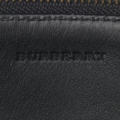Burberry Haymarket Check Peyton Crossbody Clutch Bag Black 6 of 10