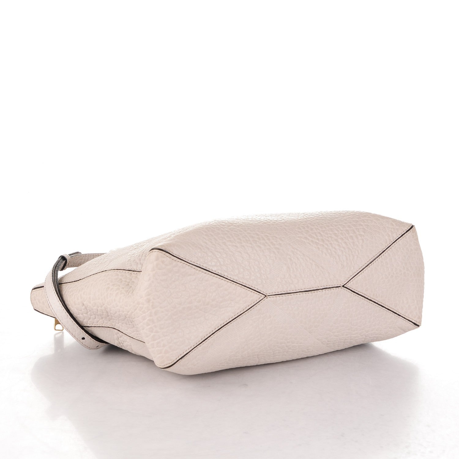 Burberry Signature Grain Calfskin Medium Dewsbury Tote Stone White 4 of 8