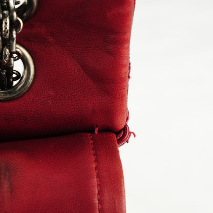 Chanel Distressed Patent Quilted 2.55 Reissue 227 Flap Red 11 of 13