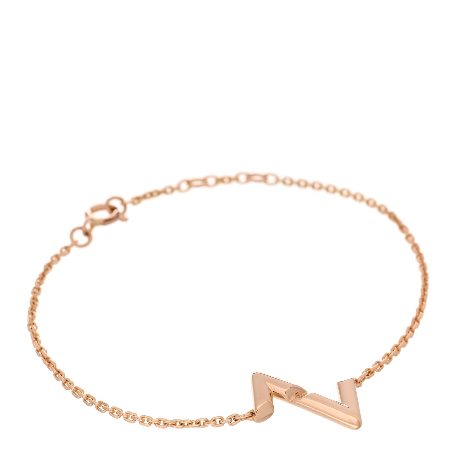 18K Pink Gold Volt Upside Down Chain Bracelet