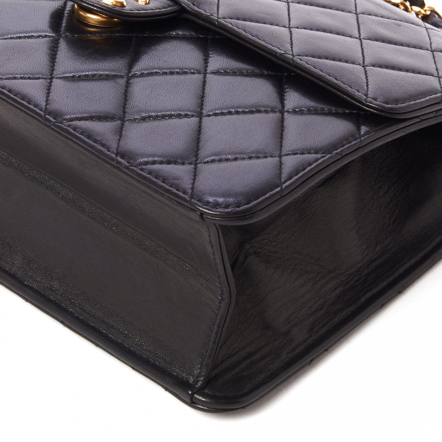 Chanel Lambskin Quilted Small Single Flap Black 5 of 10