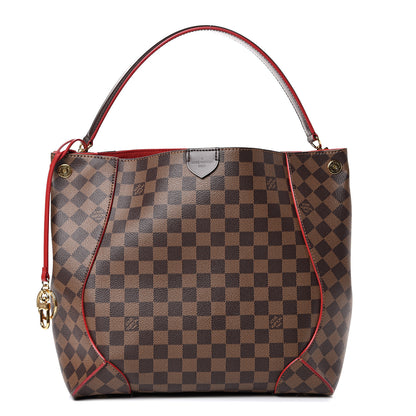 Louis Vuitton Damier Ebene Caissa Hobo Cherry 1 of 11