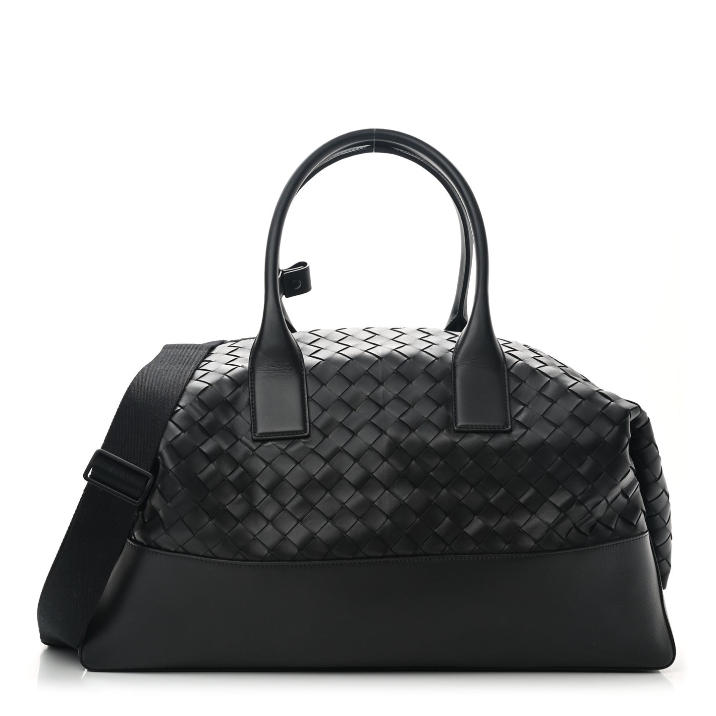 Nappa Intrecciato Maxi Convertible Tote Black
